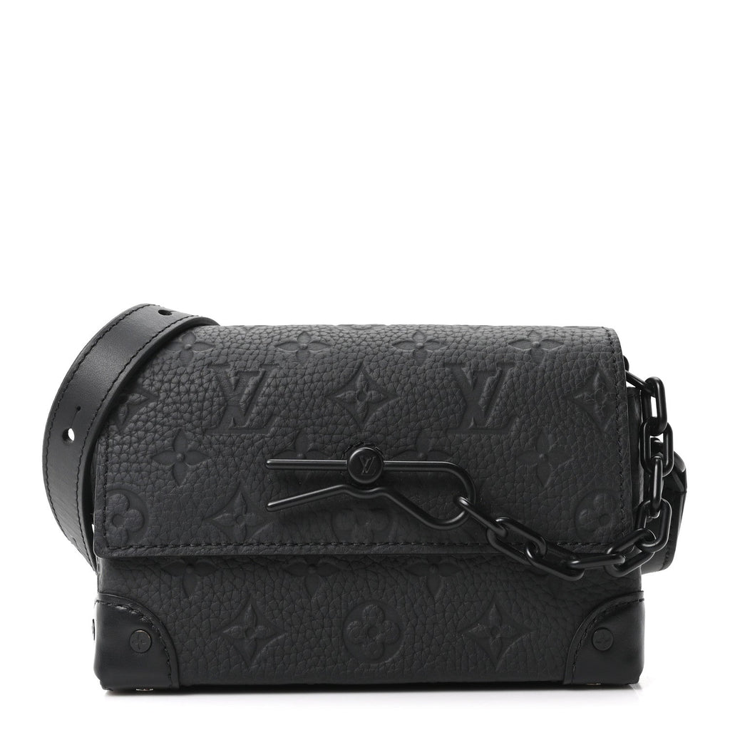 Louis Vuitton Taurillon Monogram Steamer Wearable Wallet Black