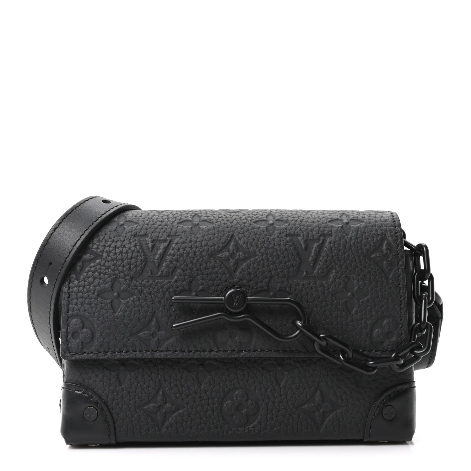 Louis Vuitton Taurillon Monogram Steamer Wearable Wallet Black