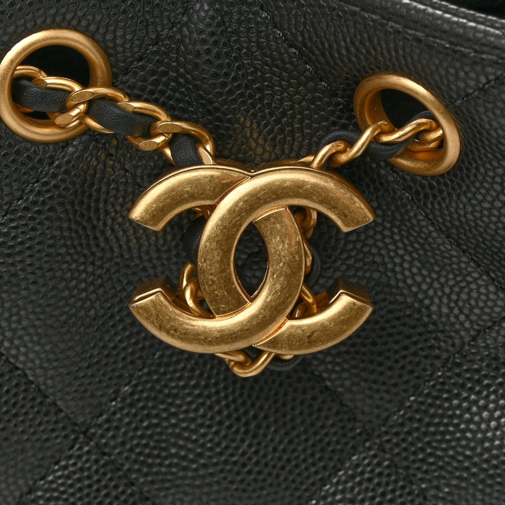 Chanel Caviar Quilted Mini Chanel 25 Handbag Black