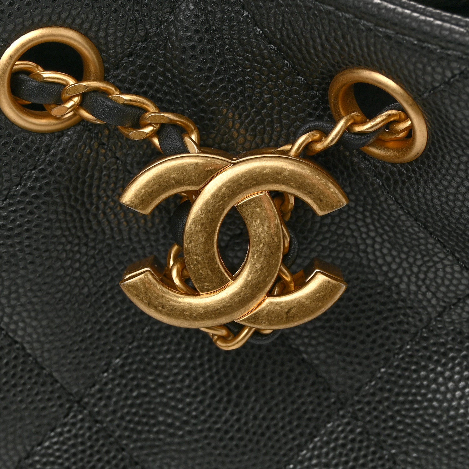 Chanel Caviar Quilted Mini Chanel 25 Handbag Black