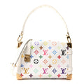 Louis Vuitton LV x TM Cowhide Monogram Multicolor Side Trunk MM White