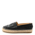 Lambskin CC Espadrilles 38 Black
