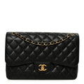 Chanel Caviar Quilted Jumbo Double Flap Black