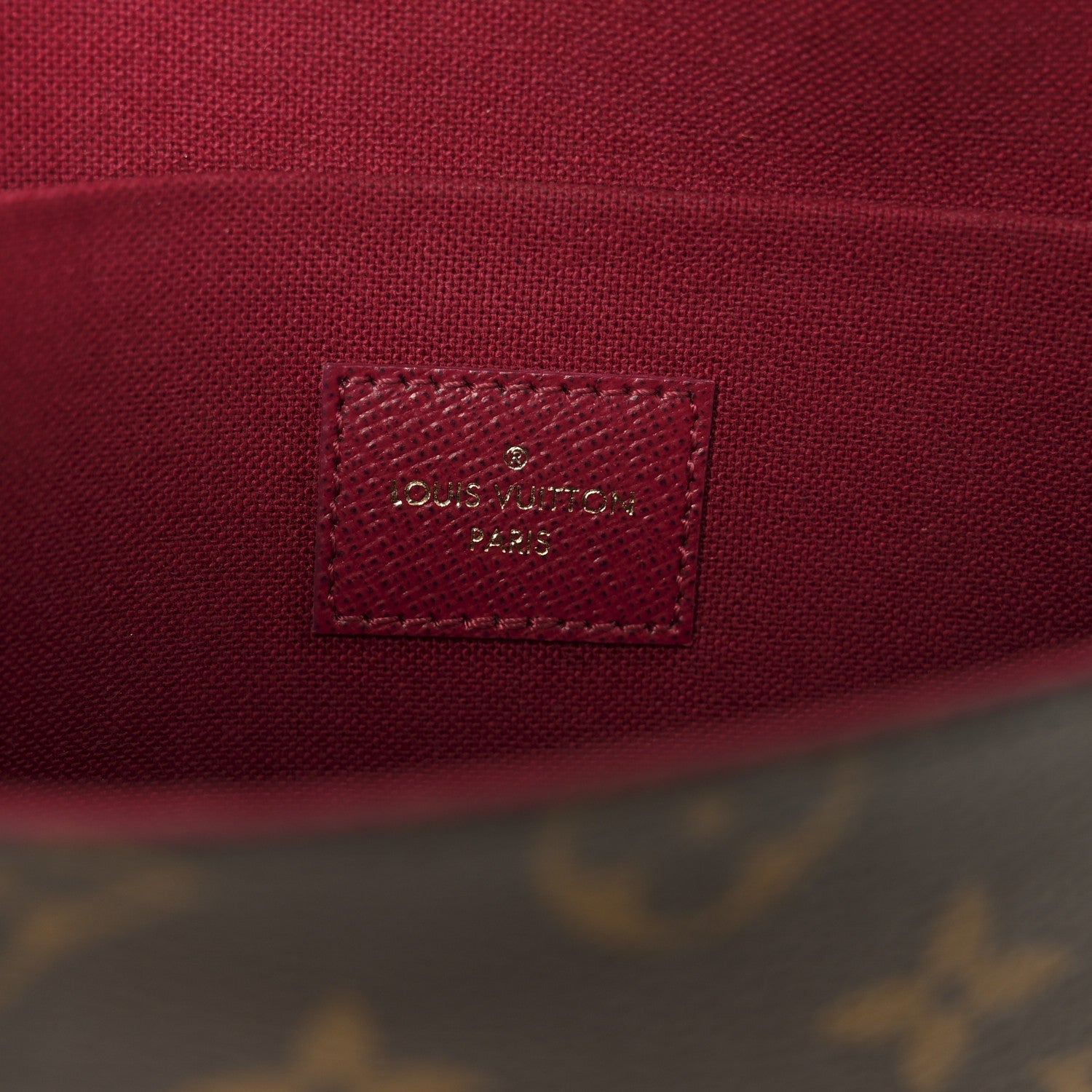 Louis Vuitton Monogram Pochette Felicie Chain Wallet Fuchsia