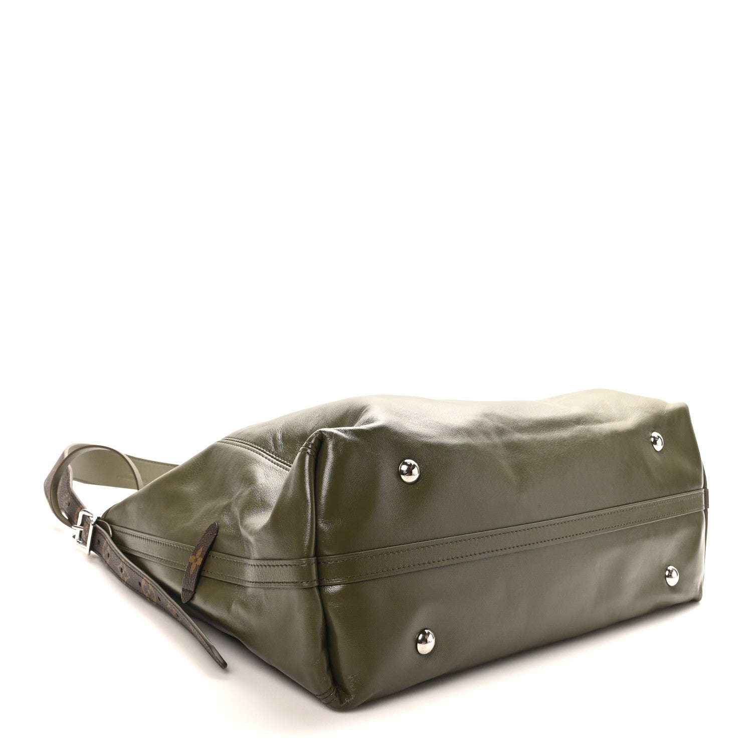 Louis Vuitton Lambskin CarryAll Vibe MM Dark Kaki