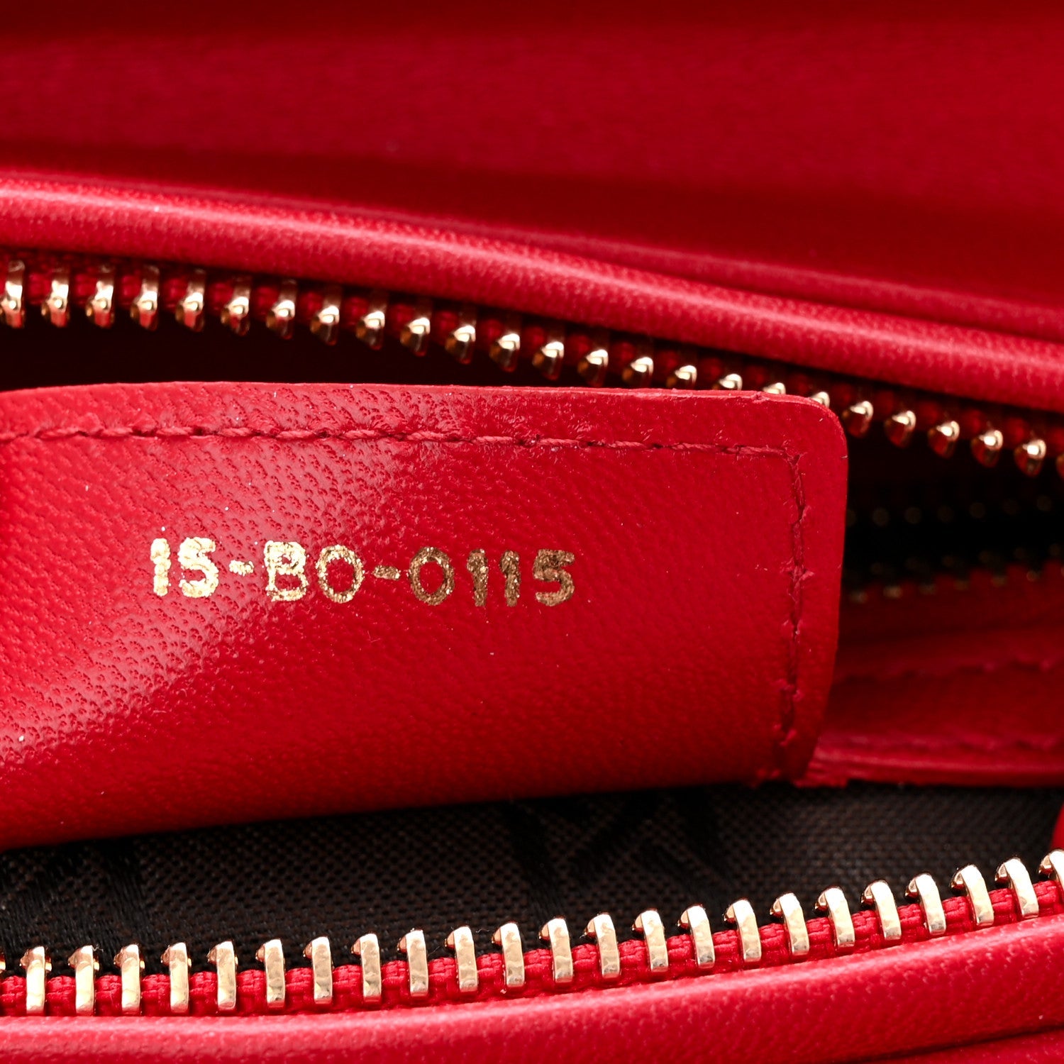 Christian Dior Lambskin Cannage Medium Lady Dior Red