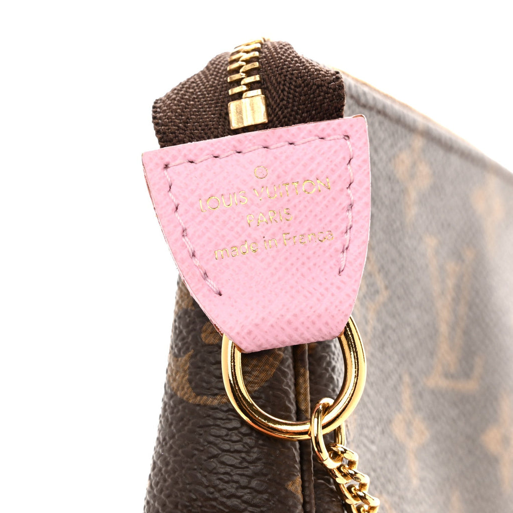 Louis Vuitton Monogram 2021 Christmas Animation Japanese Garden Mini Pochette Accessories Wisteria Pink