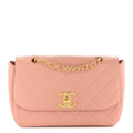 Chanel Caviar Quilted XL Jumbo Single Flap Light Pink