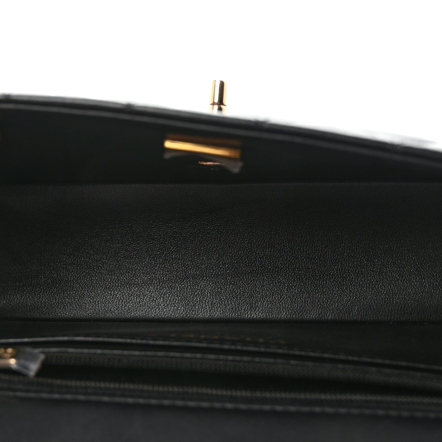 Chanel Lambskin Quilted Mini Rectangular Flap Black