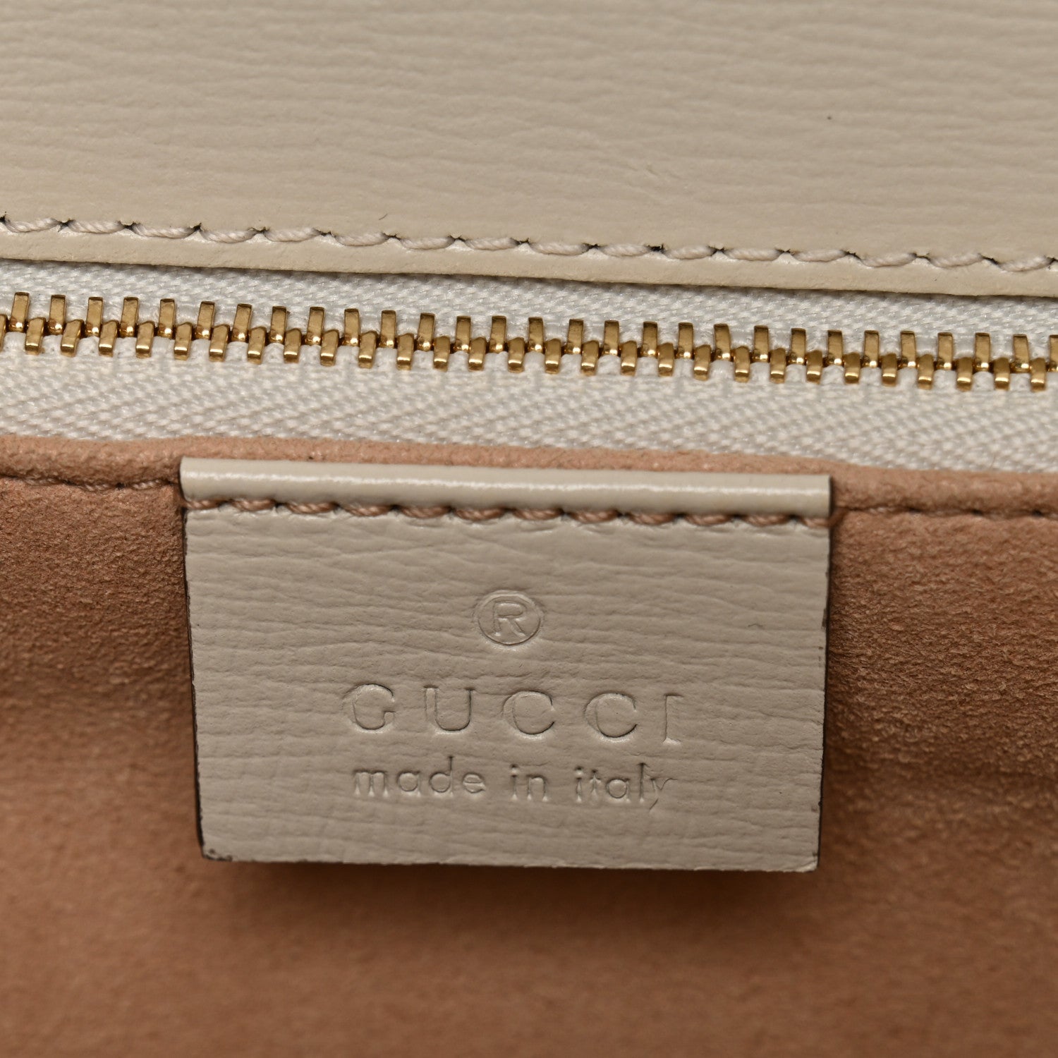 Gucci GG Supreme Monogram Horsebit 1955 Shoulder Bag Beige Mystic White