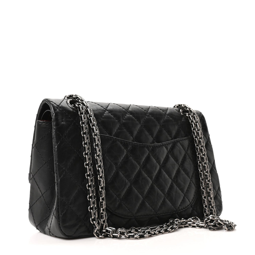 Chanel Aged Calfskin Quilted 2.55 Reissue 225 Flap Black