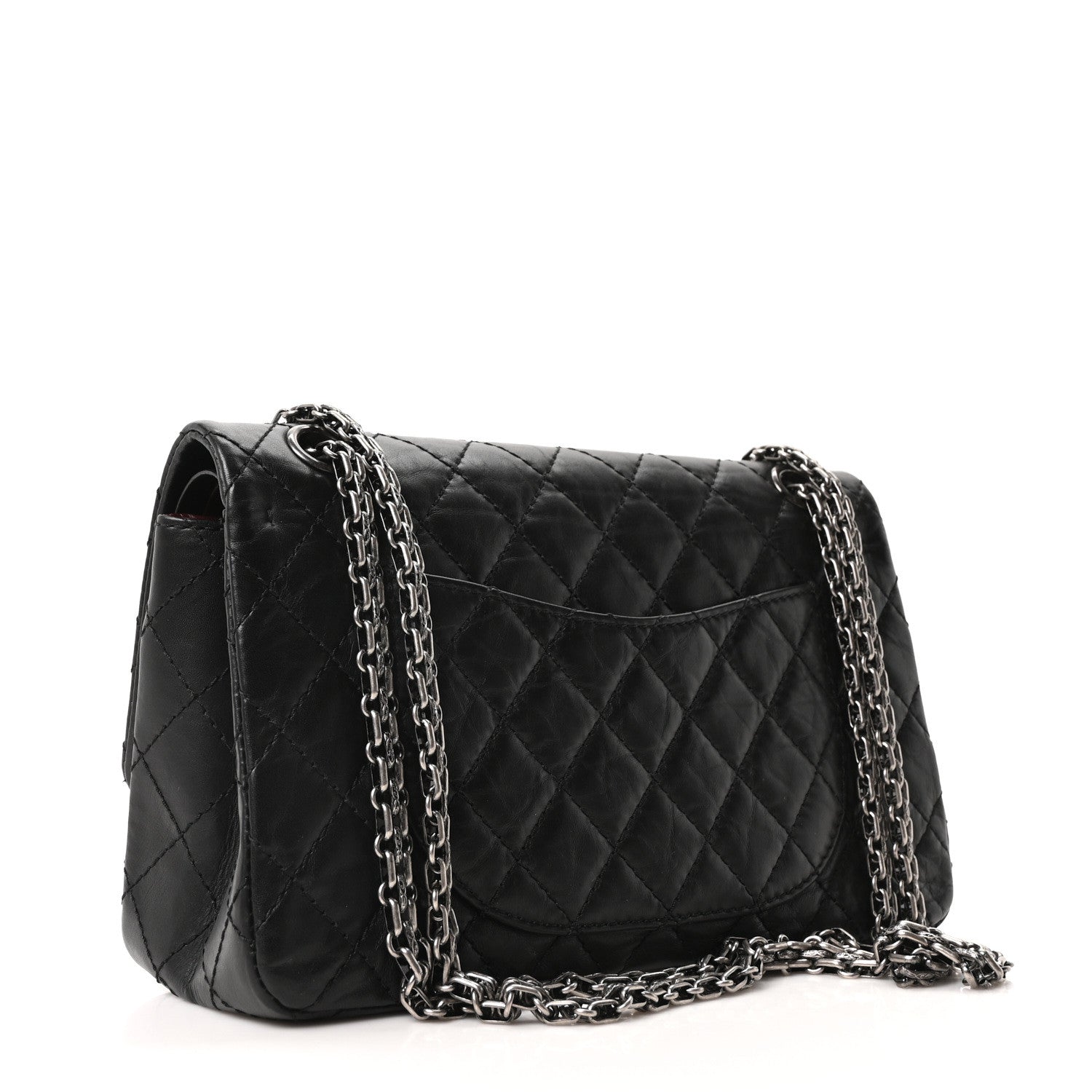 Chanel Aged Calfskin Quilted 2.55 Reissue 225 Flap Black