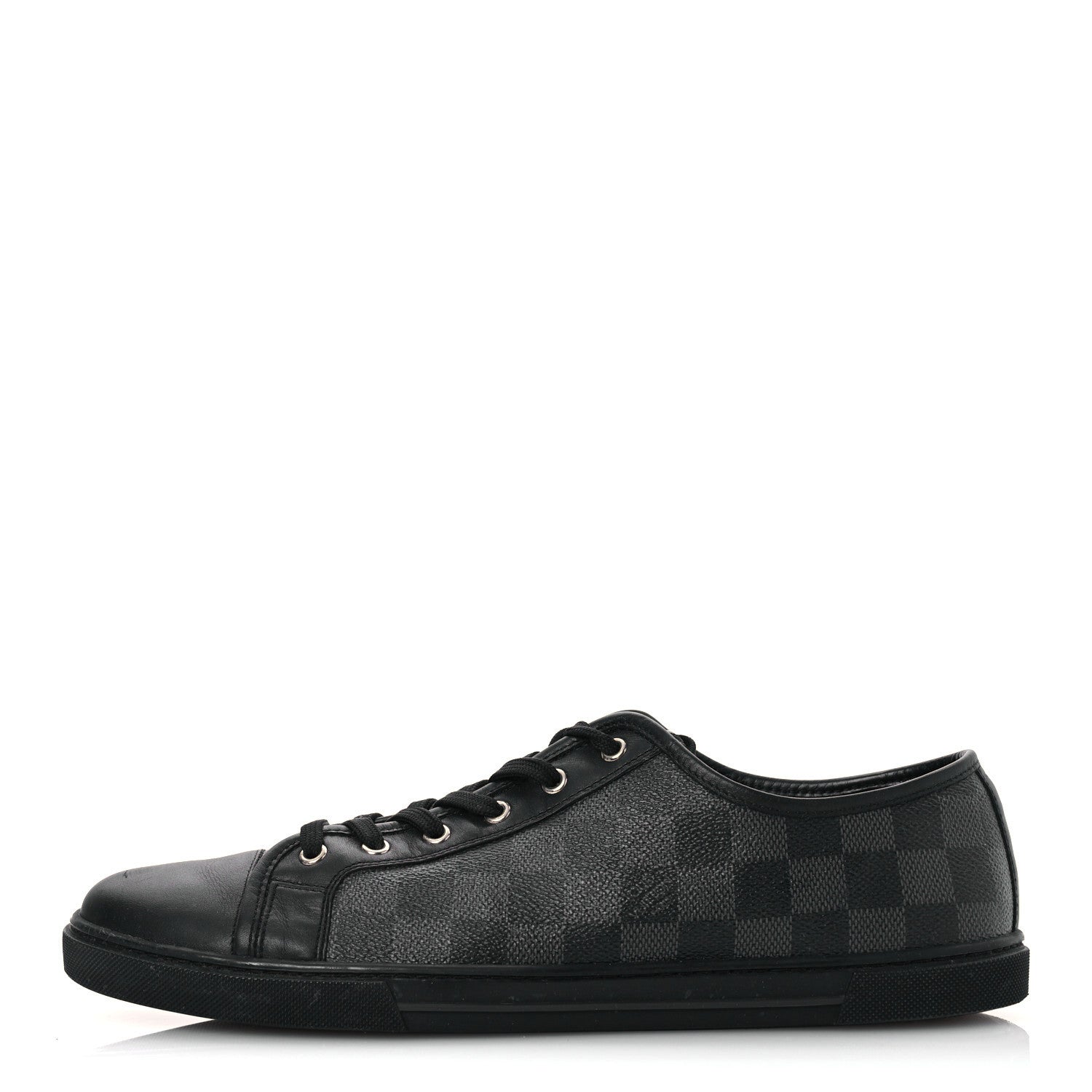 Louis Vuitton Calfskin Damier Graphite Sneakers 7.5
