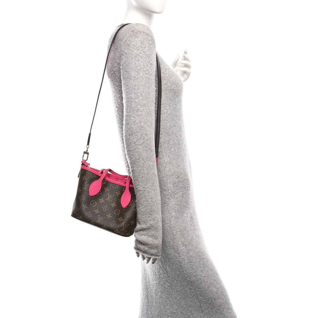 Louis Vuitton Monogram Neverfull Inside Out Bandouliere BB Rose Pondichery