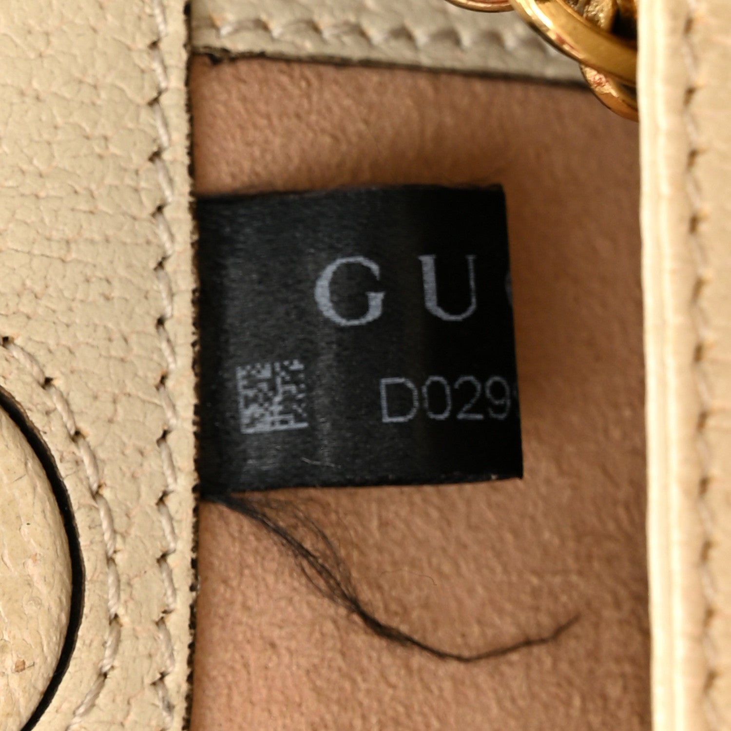 Gucci Textured Calfskin Web Small Ophidia Chain Shoulder Bag Mystic White