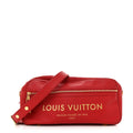 Louis Vuitton Supple Calfskin Paname Take Off Flight Overseas Bag Red