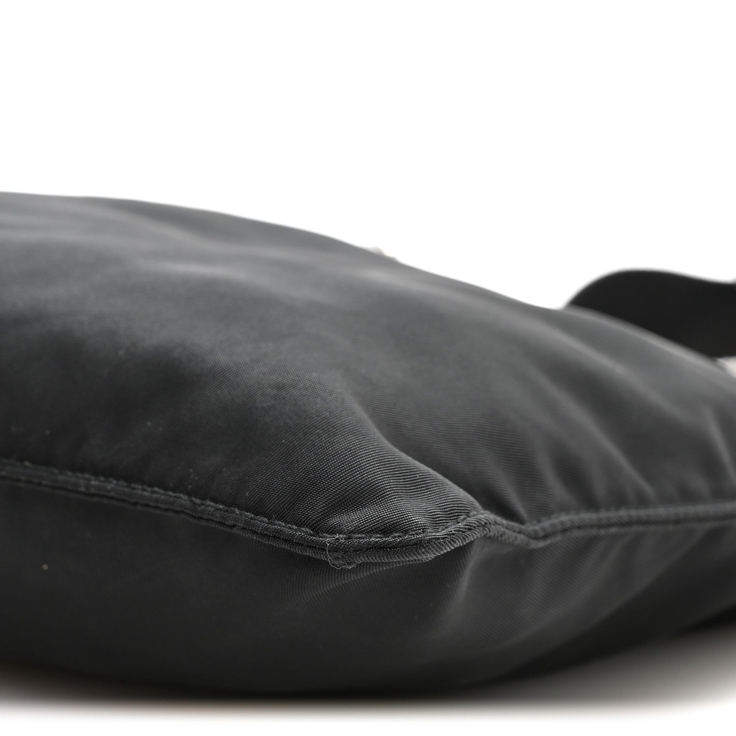 Prada Nylon Small Flat Messenger Bag Black