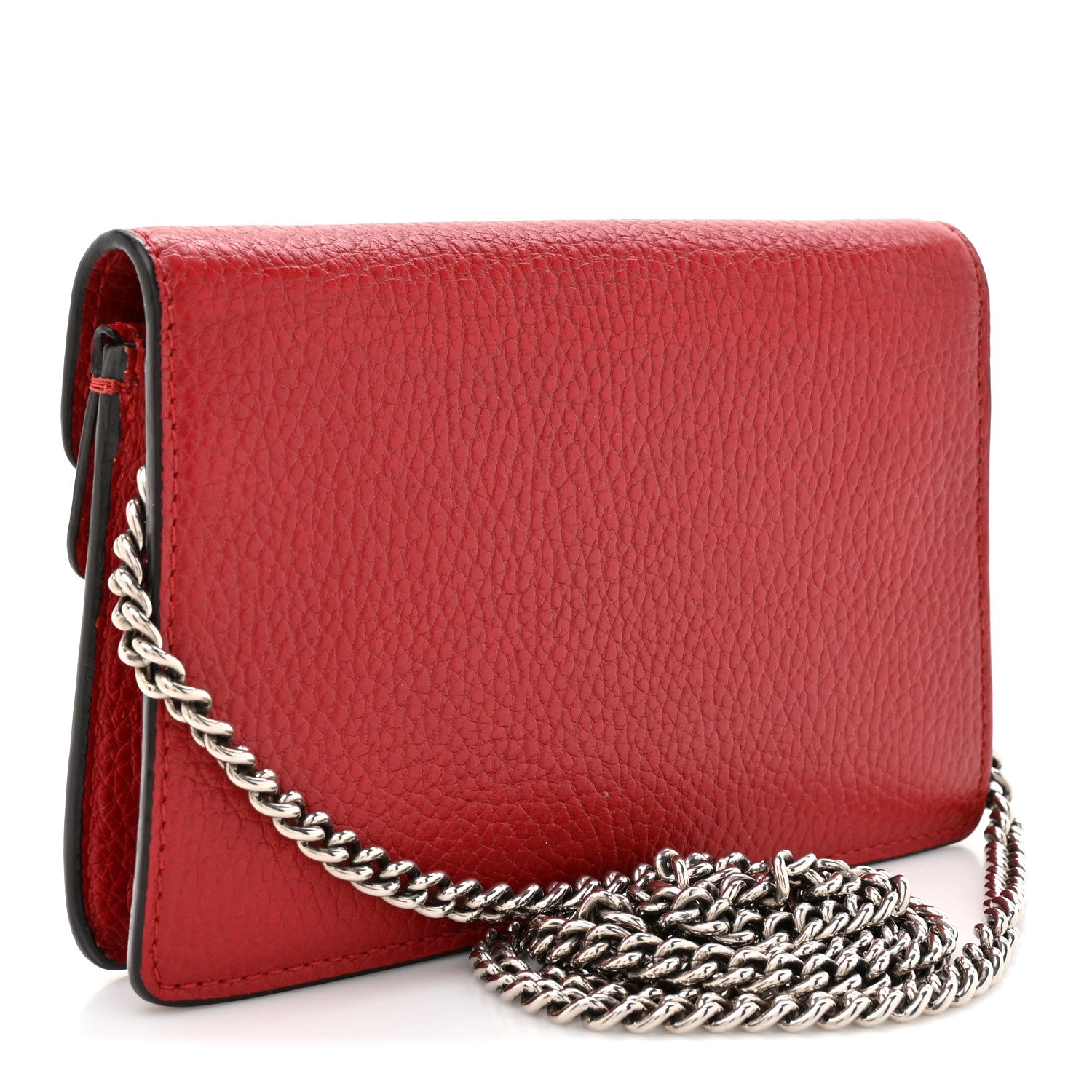 Gucci Calfskin Super Mini Dionysus Shoulder Bag Hibiscus Red