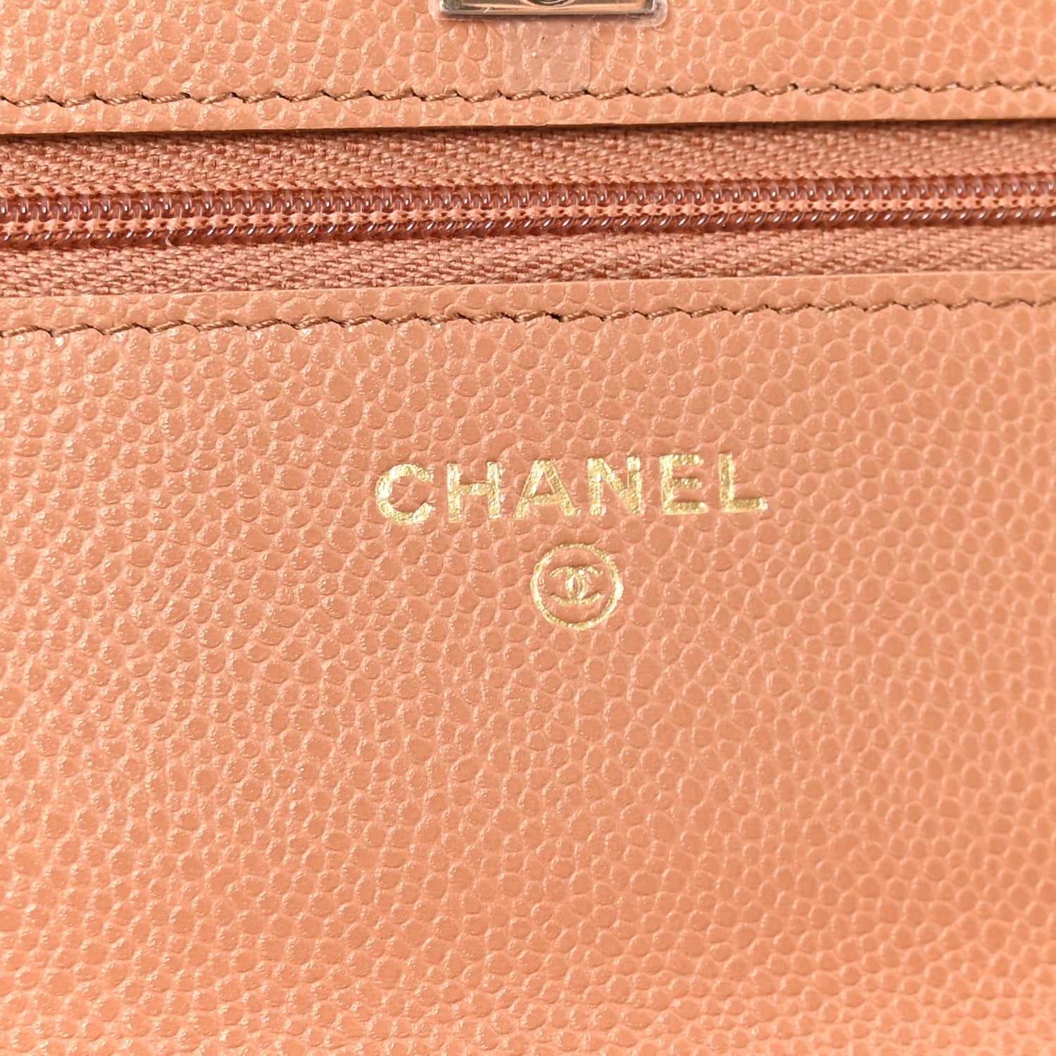 Chanel Caviar Quilted CC Turnlock Wallet On Chain WOC Brown
