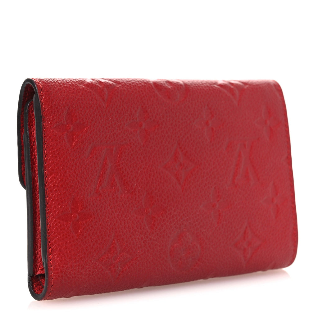 Louis Vuitton Empreinte Compact Curieuse Wallet Cherry