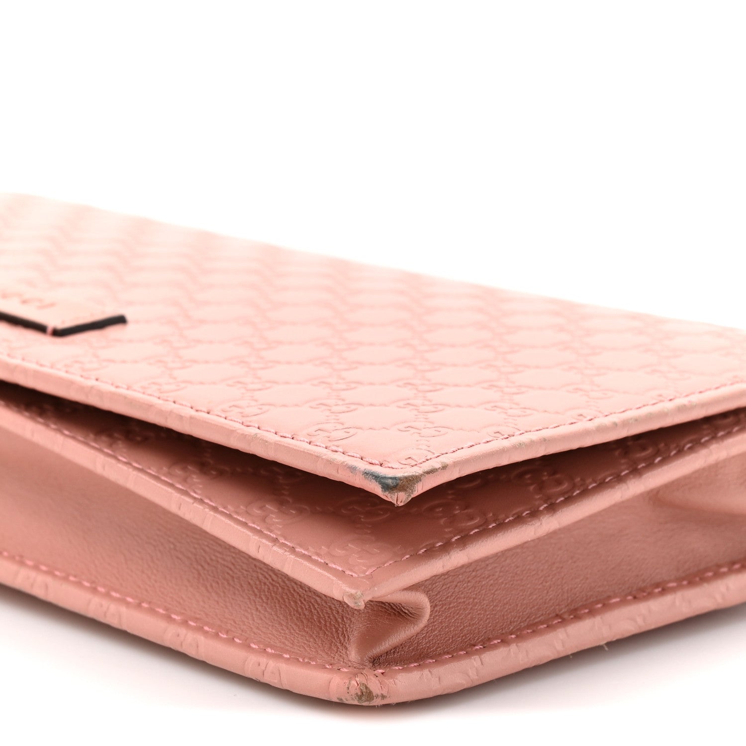 Gucci Microguccissima Crossbody Wallet Soft Pink