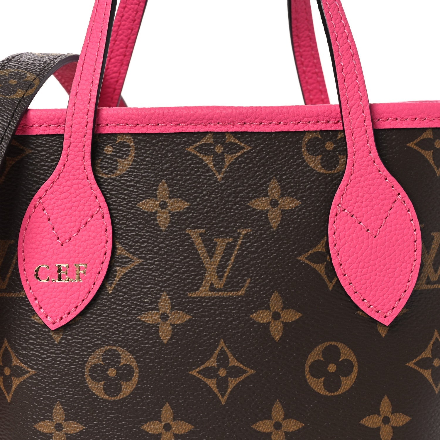 Louis Vuitton Monogram Neverfull Inside Out Bandouliere BB Rose Pondichery
