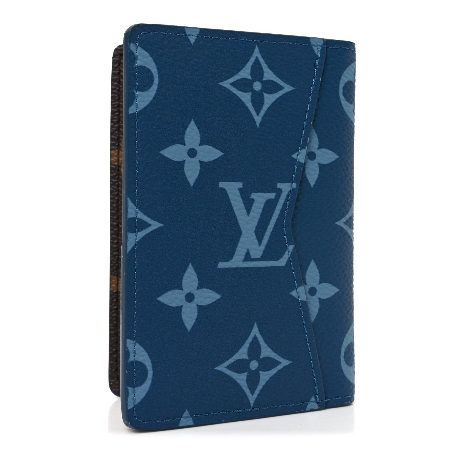 Louis Vuitton Monogram Pocket Organizer NM Atlantic Blue