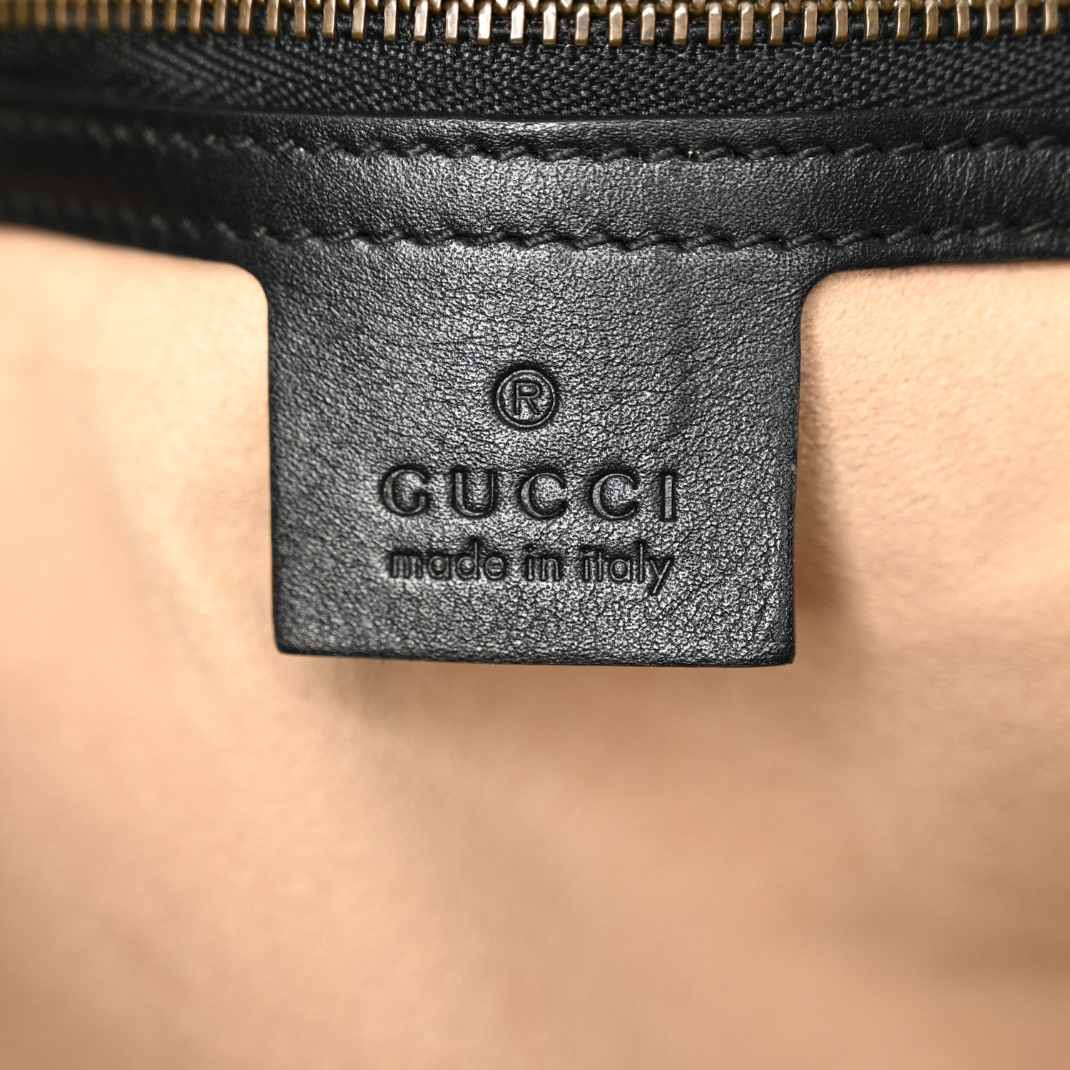 Gucci Calfskin Matelasse Medium GG Marmont Shoulder Bag Black