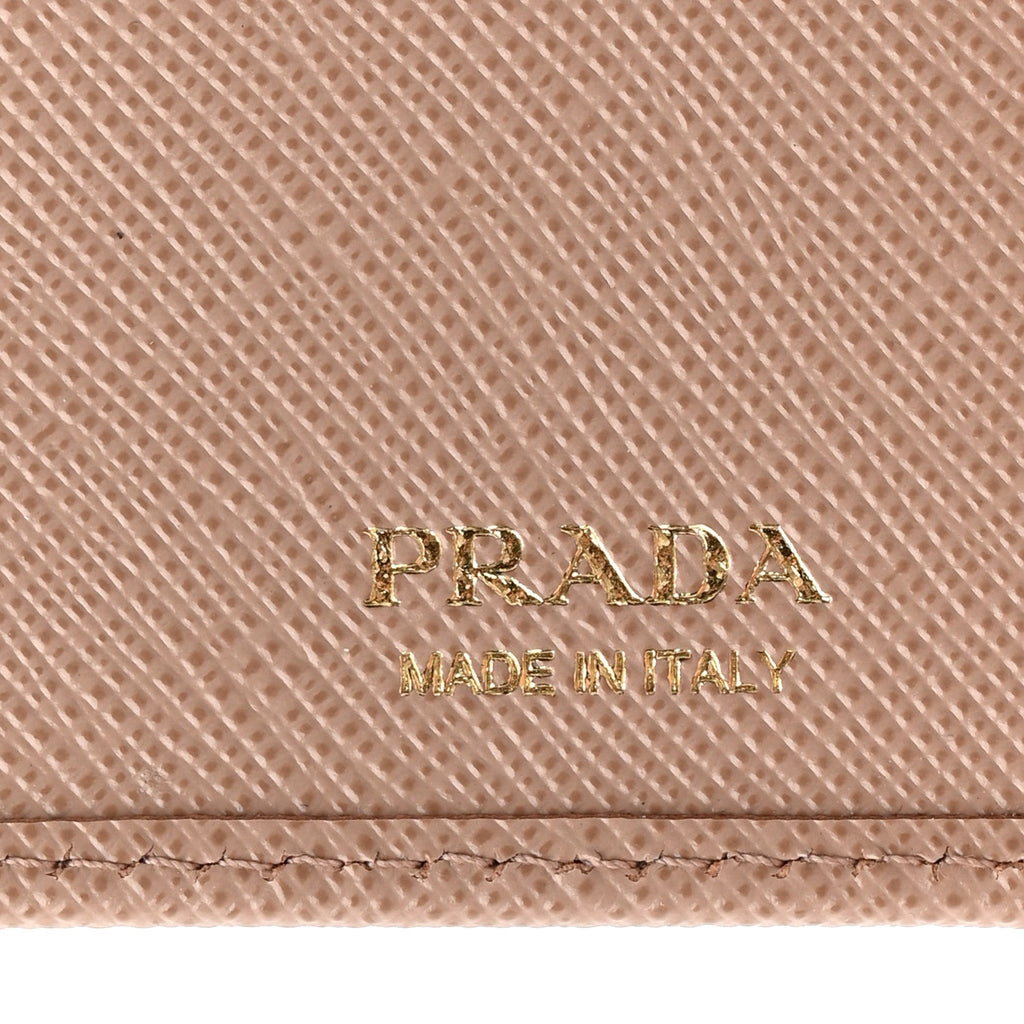 Prada Saffiano Metal Large Wallet Cipria