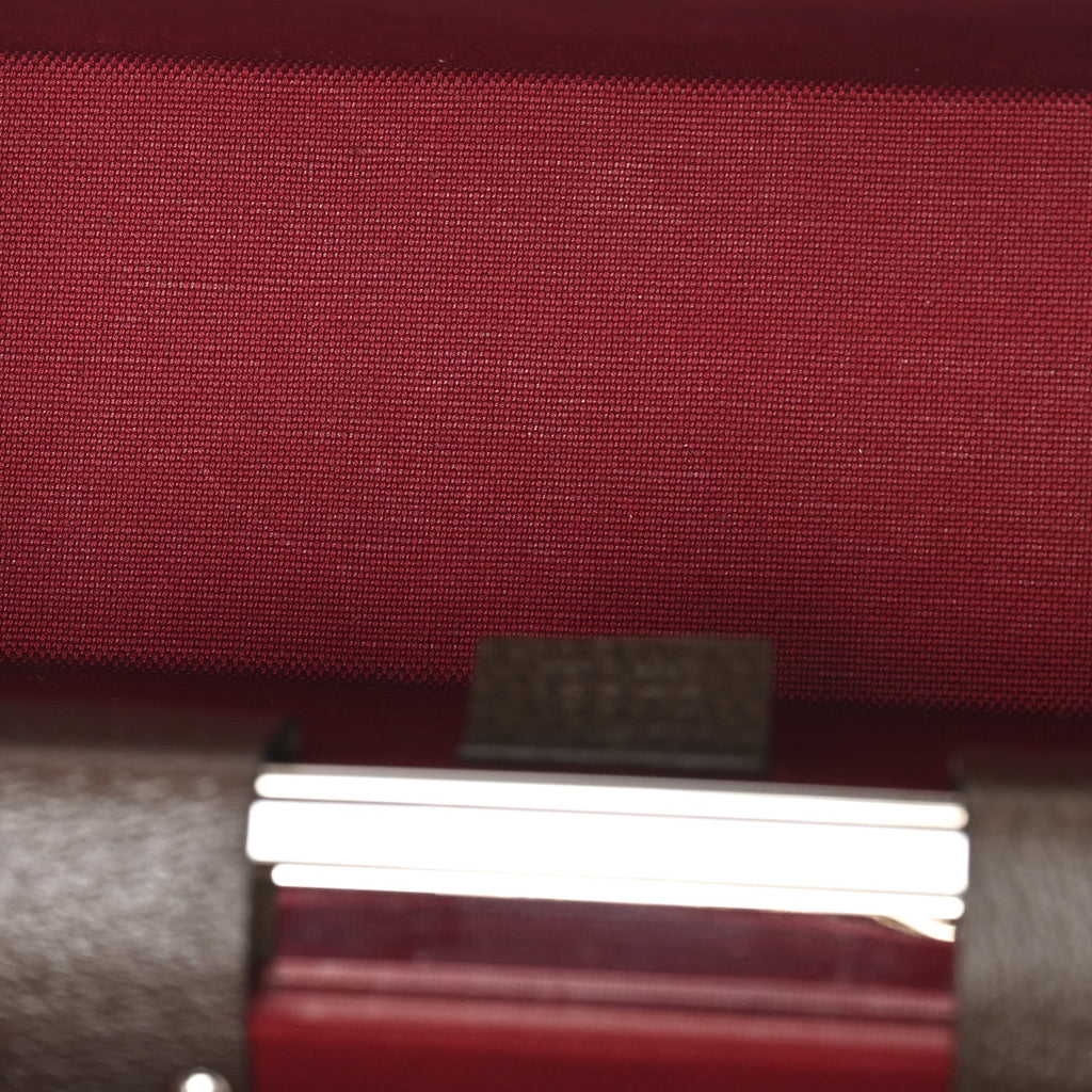 Gucci GG Supreme Monogram Globe-Trotter Beauty Case Brown