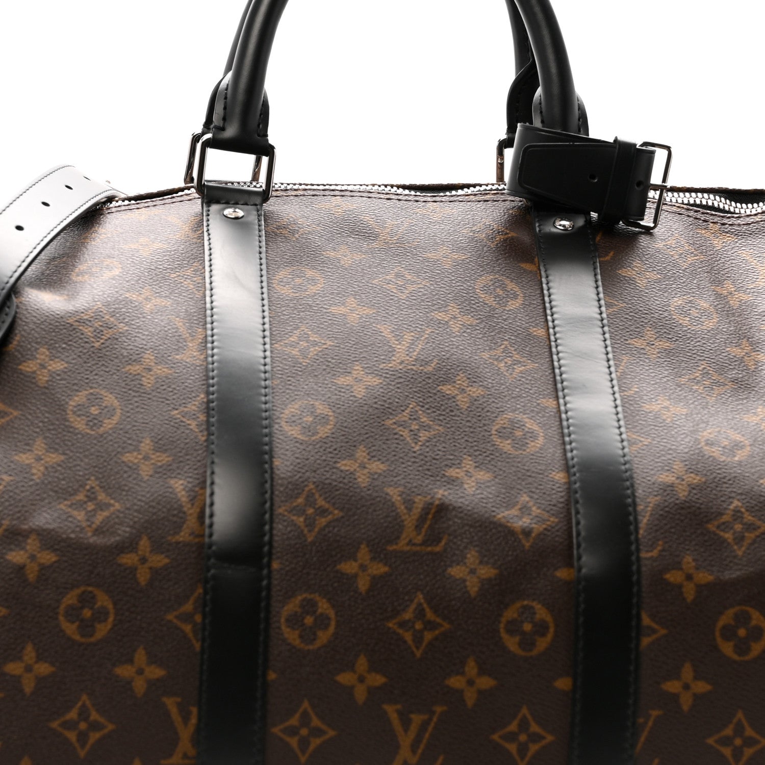 Louis Vuitton Monogram Macassar Keepall Bandouliere 55