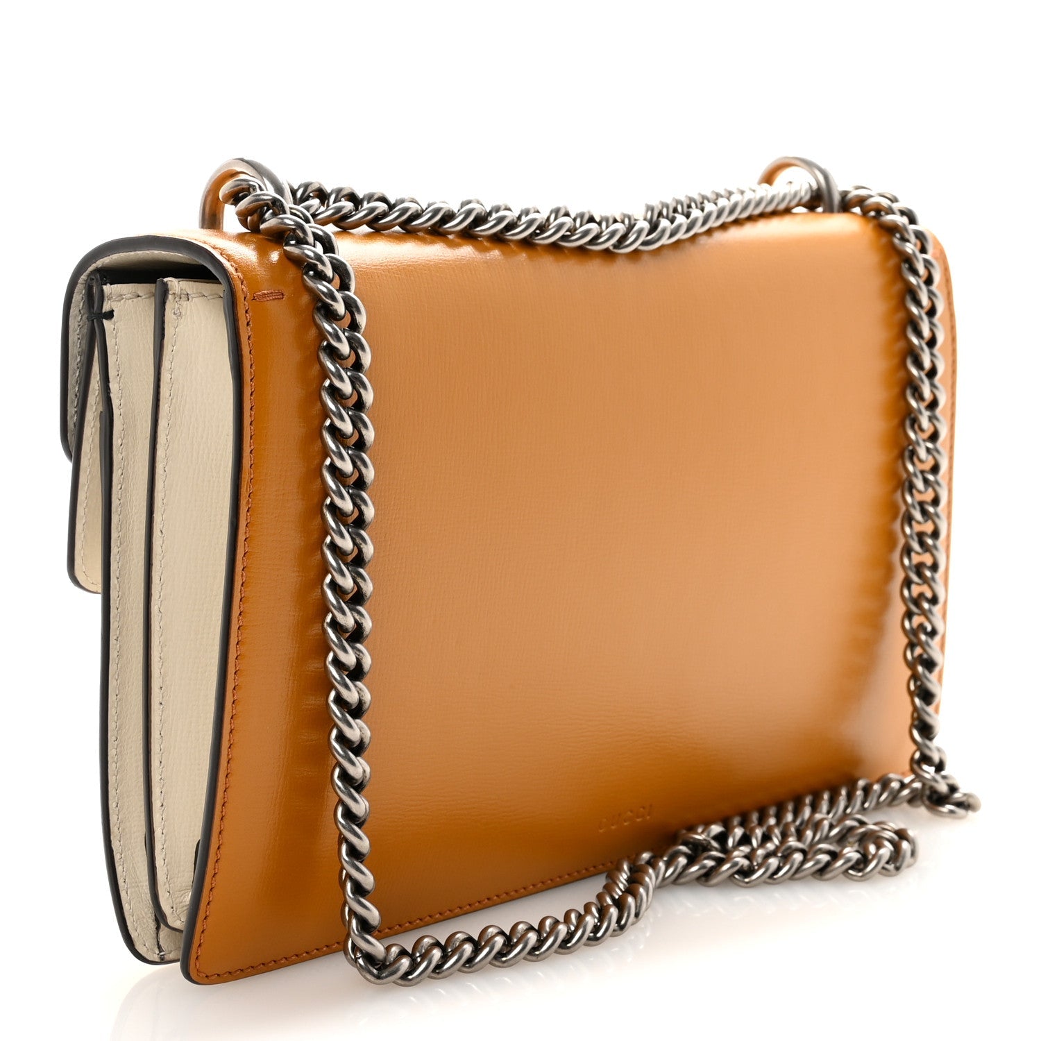 Gucci Azalea Calfskin Enamel Tri-Color Small Dionysus Shoulder Bag Mystic White Sun Oil Black Electric Blue