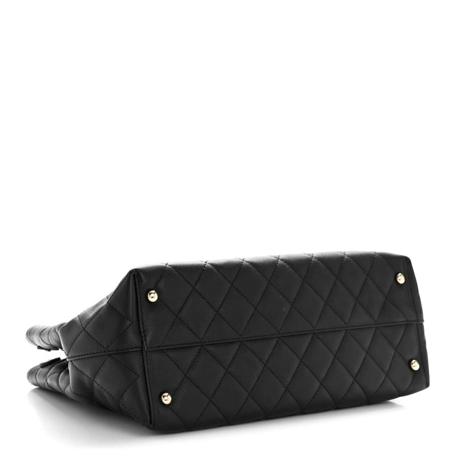Chanel Caviar Quilted Small Shopping Tote  Black