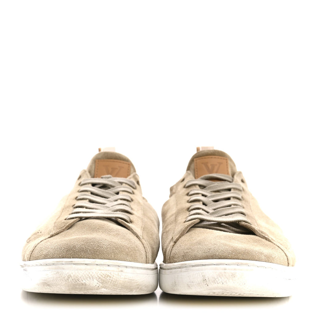 Louis Vuitton Suede Calfskin LV Soft Sneakers 9 Beige