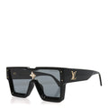 Louis Vuitton Acetate Swarovski Crystal Cyclone Sunglasses Z1578W Black