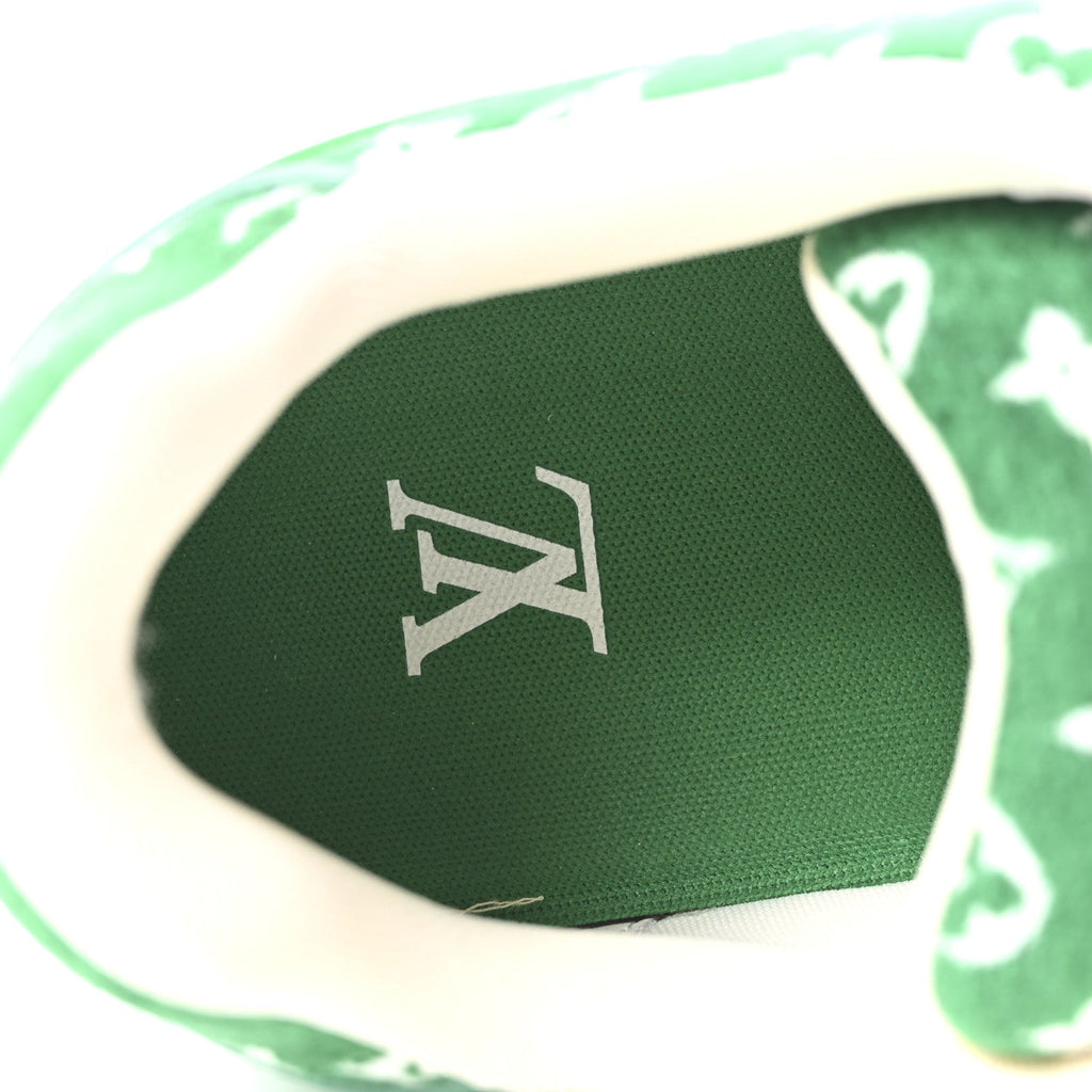 Louis Vuitton Jacquard Velvet Monogram Mens LV Trainer Sneakers 9 Vert