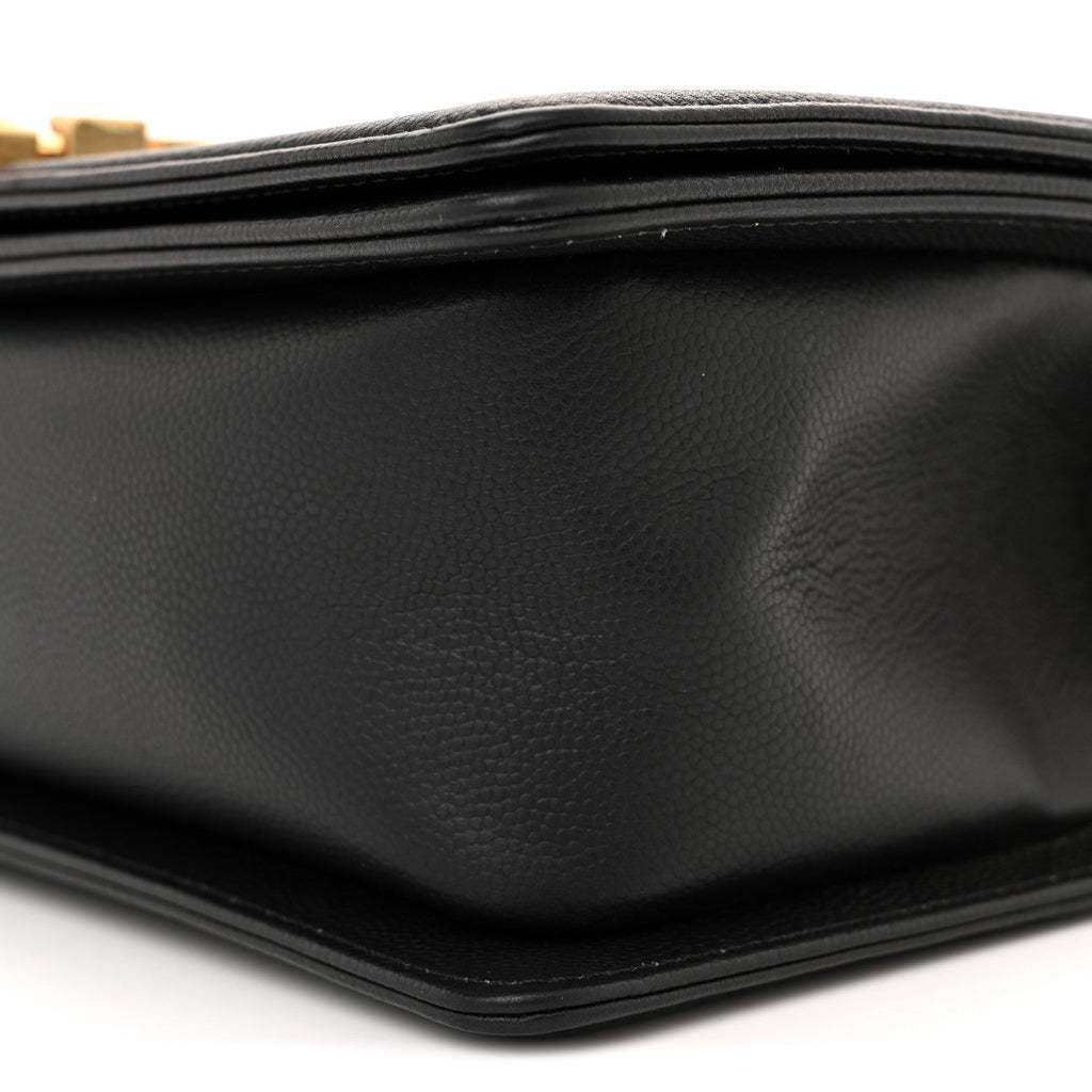 Chanel Caviar Quilted Medium Boy Flap Black