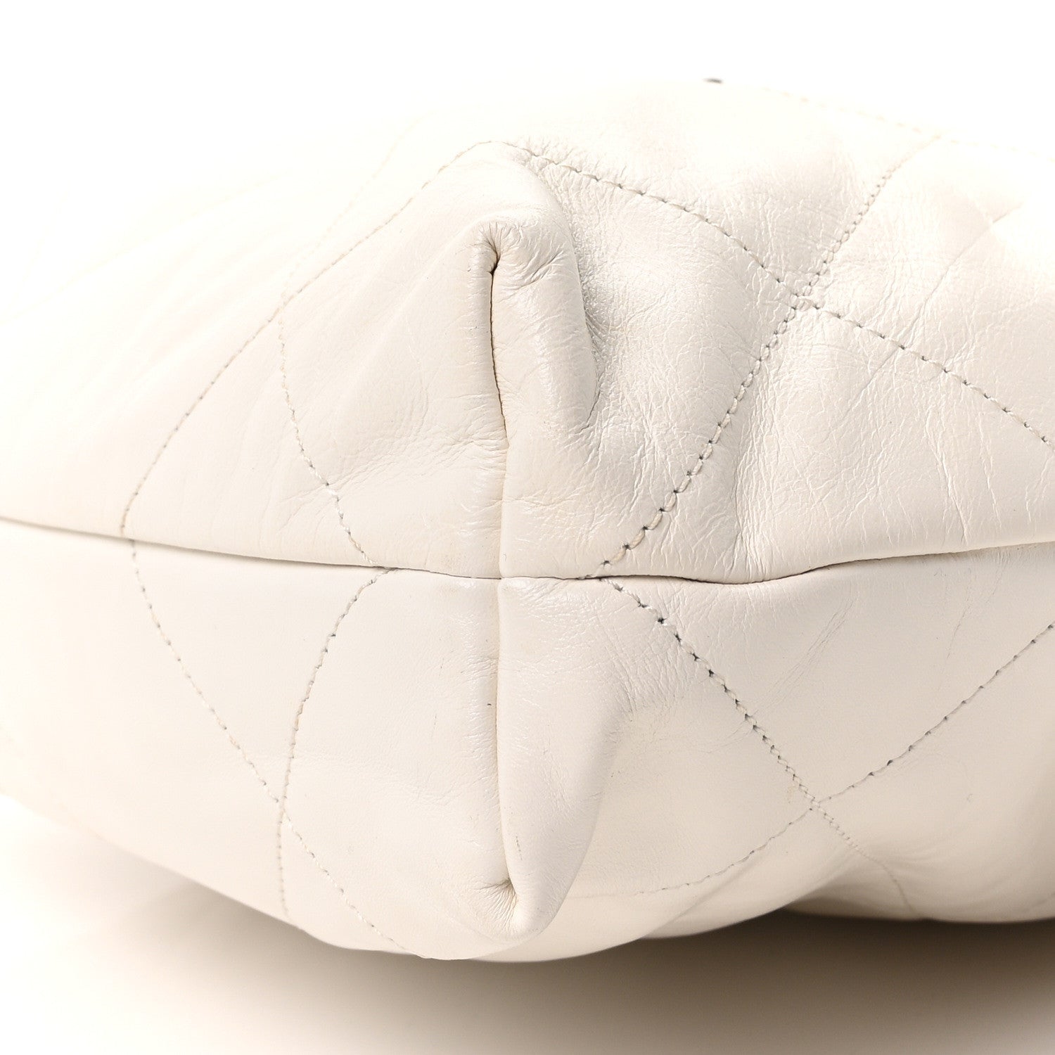 Chanel Shiny Calfskin Quilted Small Chanel 22 White Black