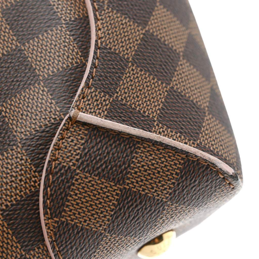 Louis Vuitton Damier Ebene Caissa Hobo Rose Ballerine