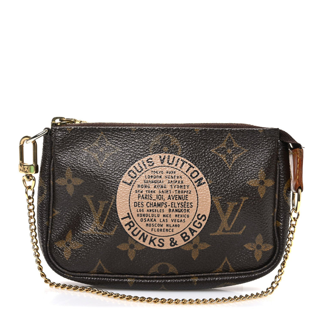 Louis Vuitton Monogram Complice Trunks and Bags Mini Pochette Accessories Beige
