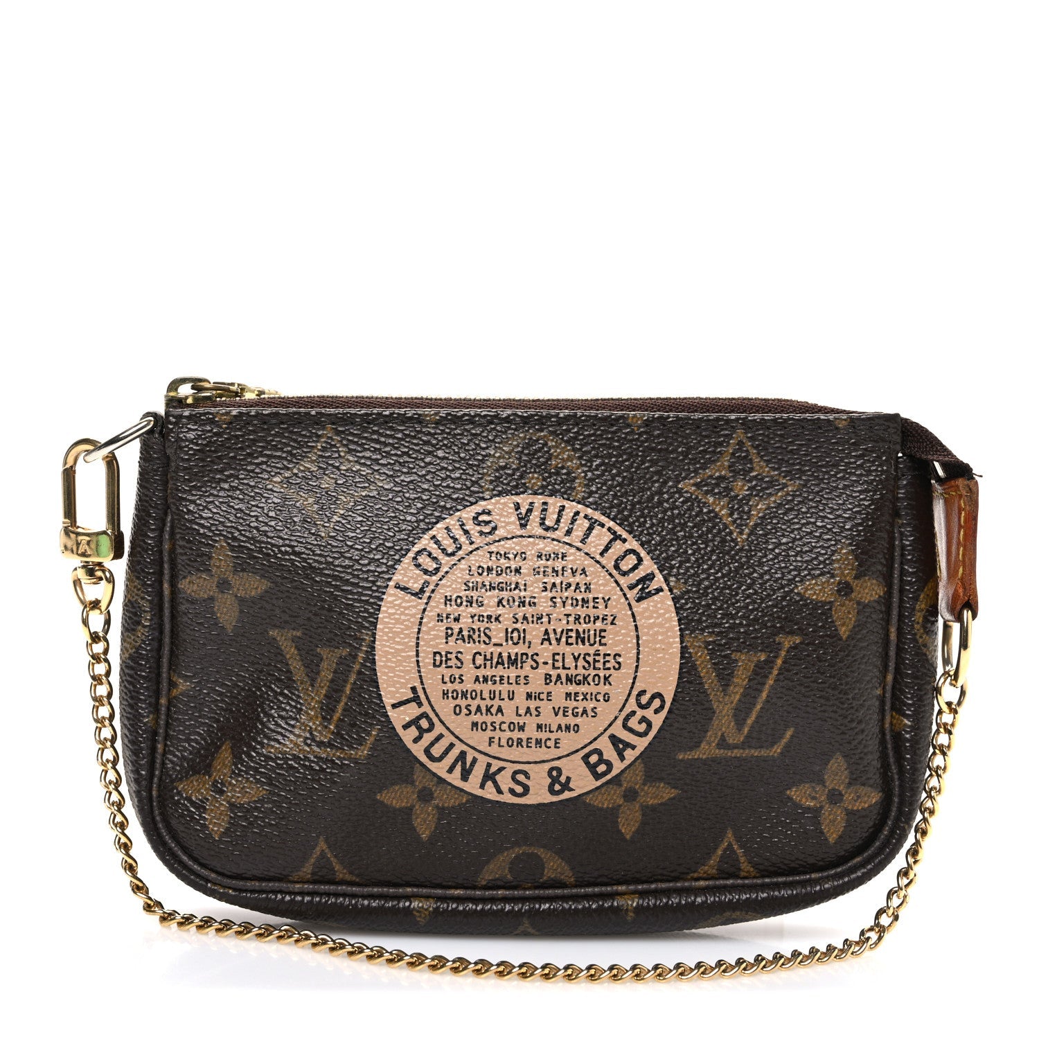 Louis Vuitton Monogram Complice Trunks and Bags Mini Pochette Accessories Beige