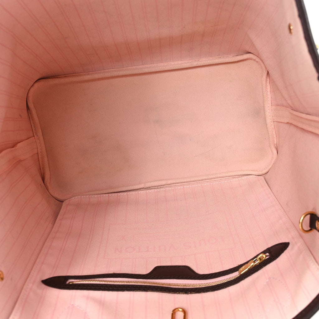 Louis Vuitton Damier Ebene Neo Neverfull MM Rose Ballerine