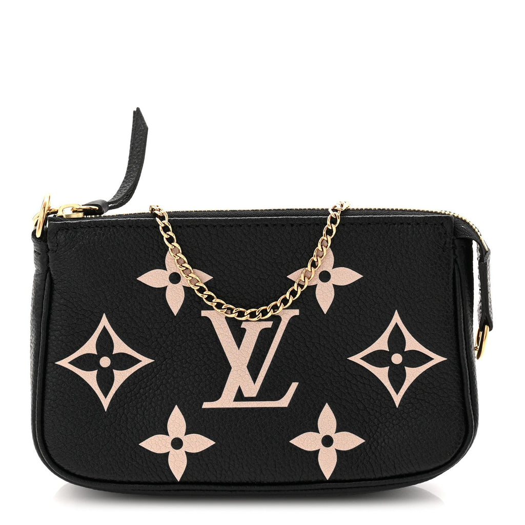 Louis Vuitton Empreinte Monogram Giant Mini Pochette Accessories Black