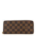 Louis Vuitton Damier Ebene Clemence Wallet Cherry