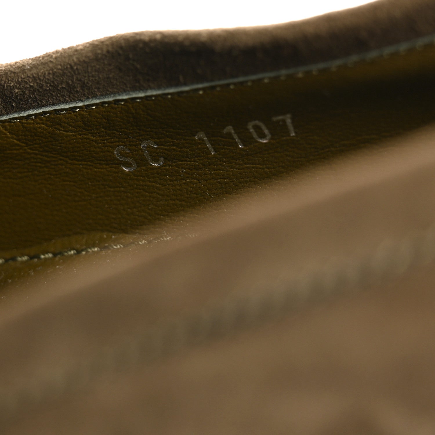 Louis Vuitton Suede Upper Case Flat Loafers 40 Green