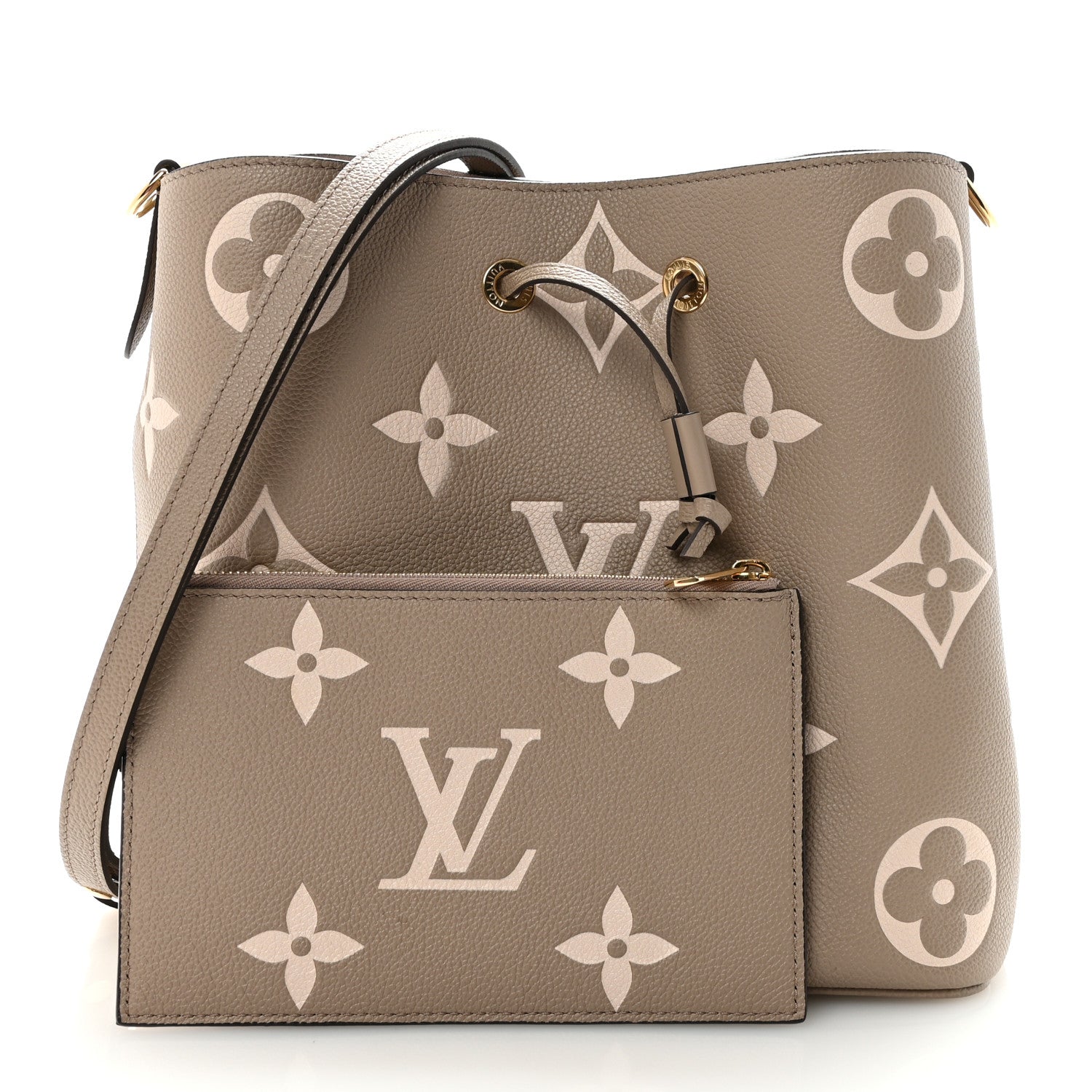 Louis Vuitton Empreinte Monogram Giant Neonoe MM Tourterelle Creme