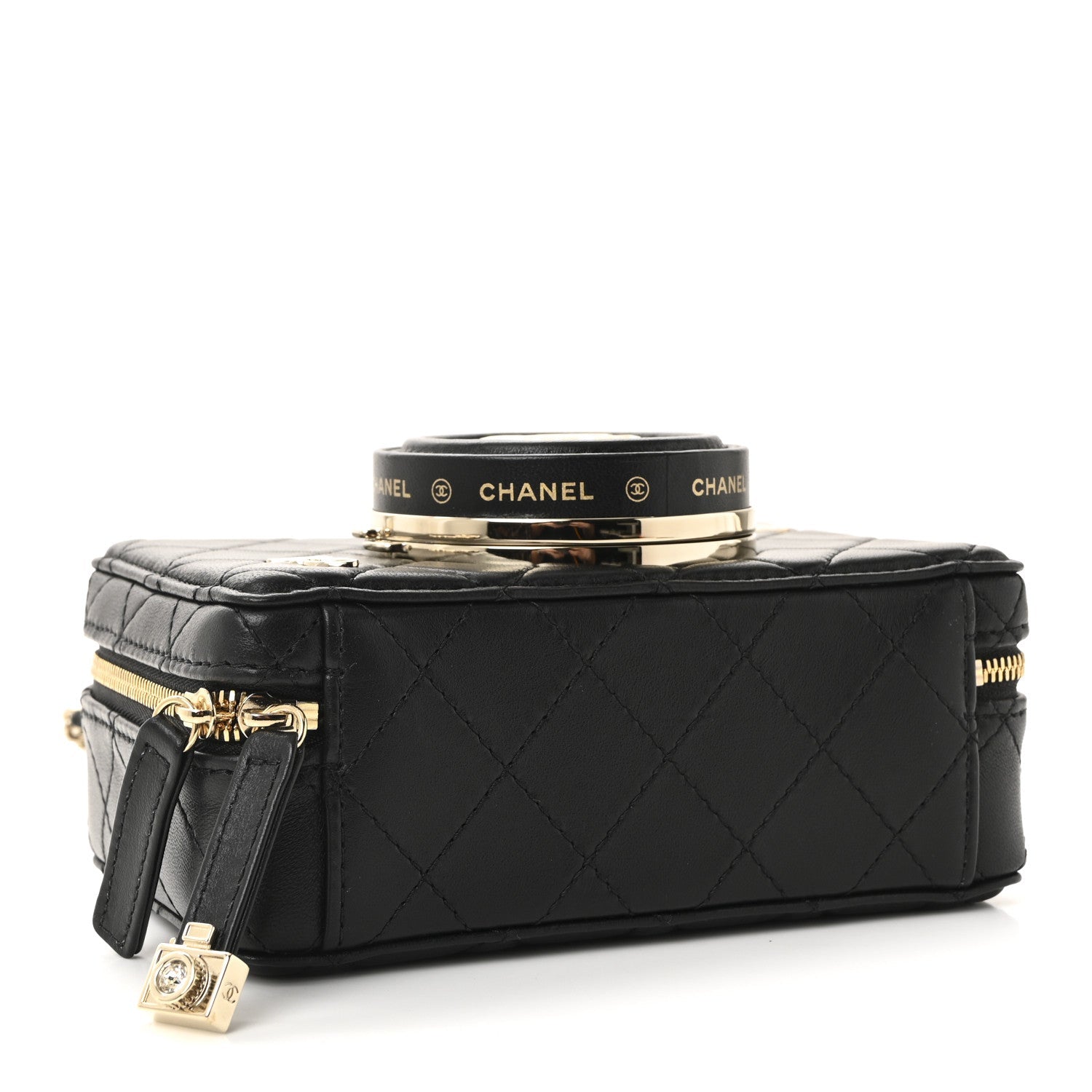 Chanel Lambskin Quilted Coco Click Bag Black