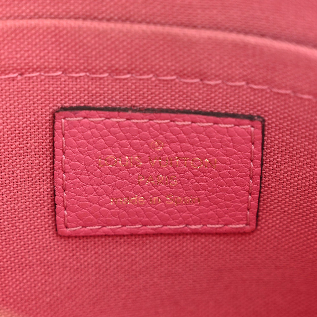 Louis Vuitton Monogram Pallas Clutch Rose Fizzy