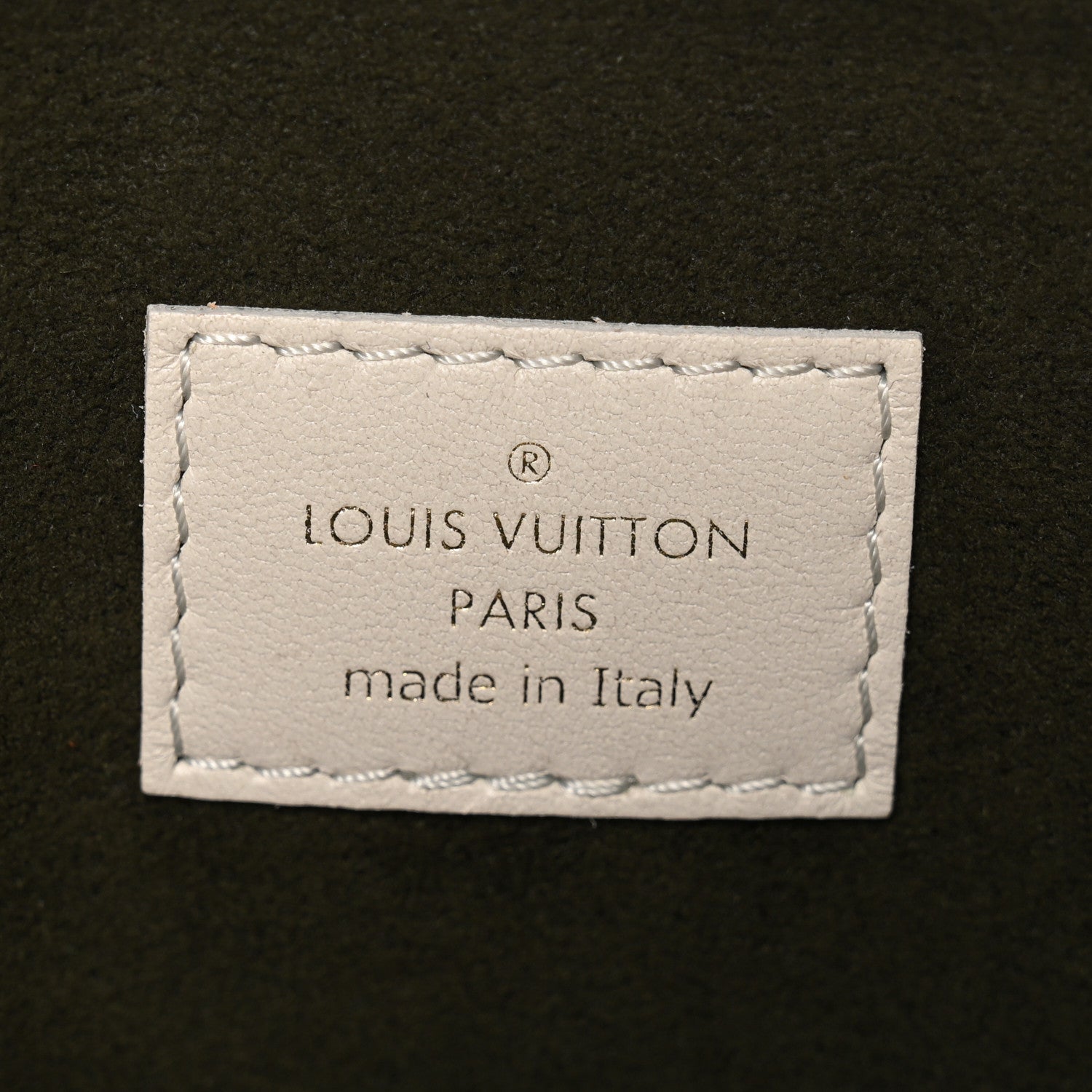 Louis Vuitton Lambskin Embossed Monogram Coussin PM Cream