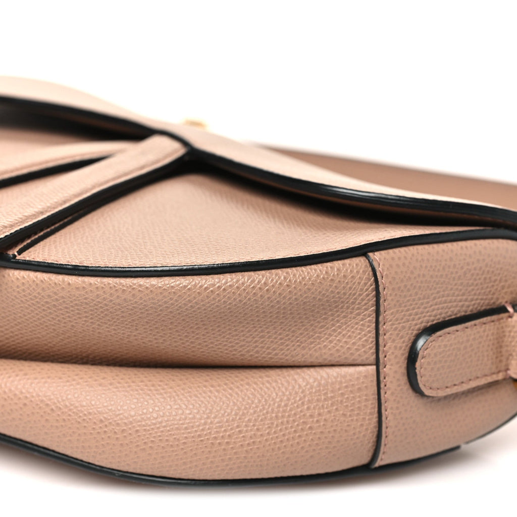 Christian Dior Grained Calfskin Saddle Bag Fard
